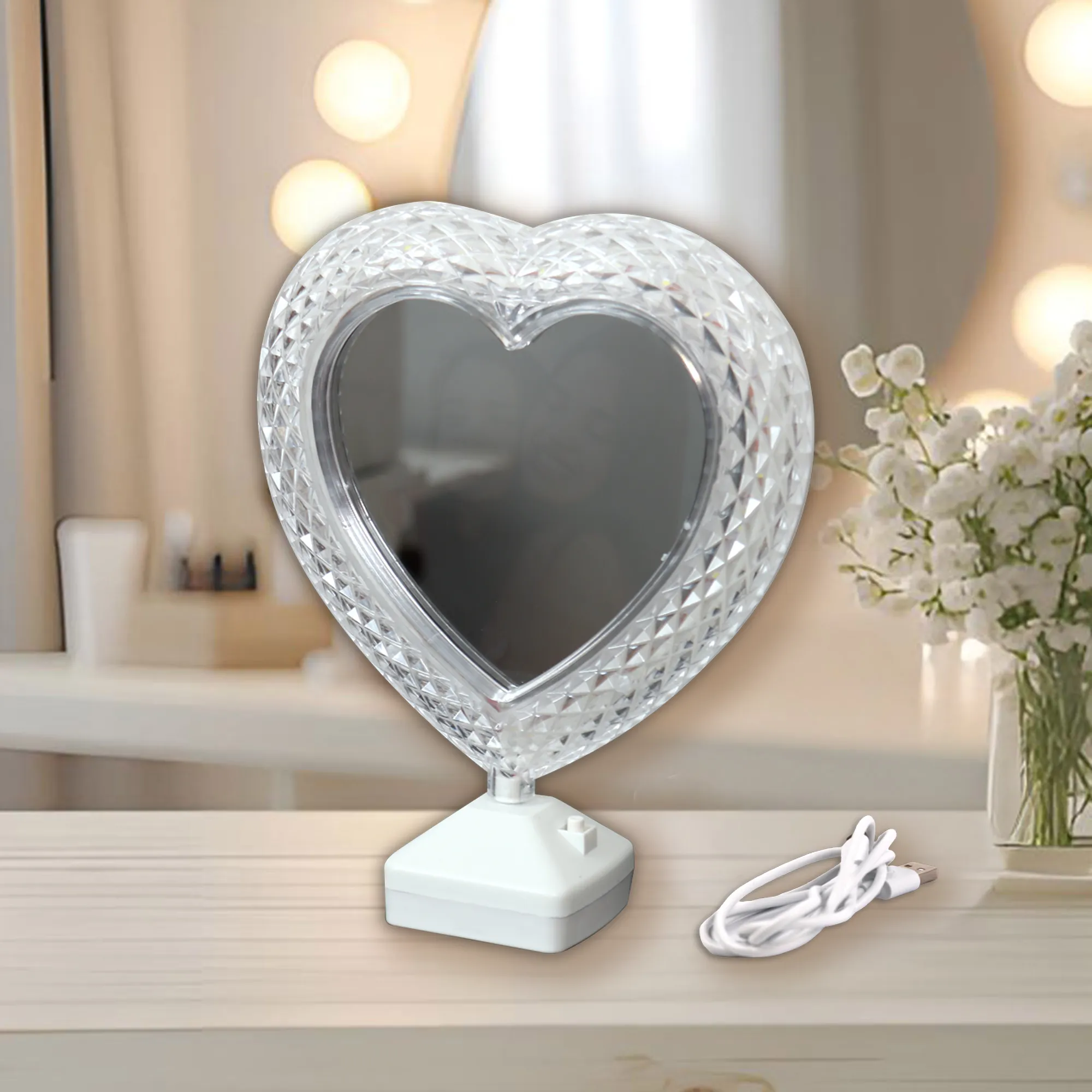 3D LED frame "Heart" and mirror
