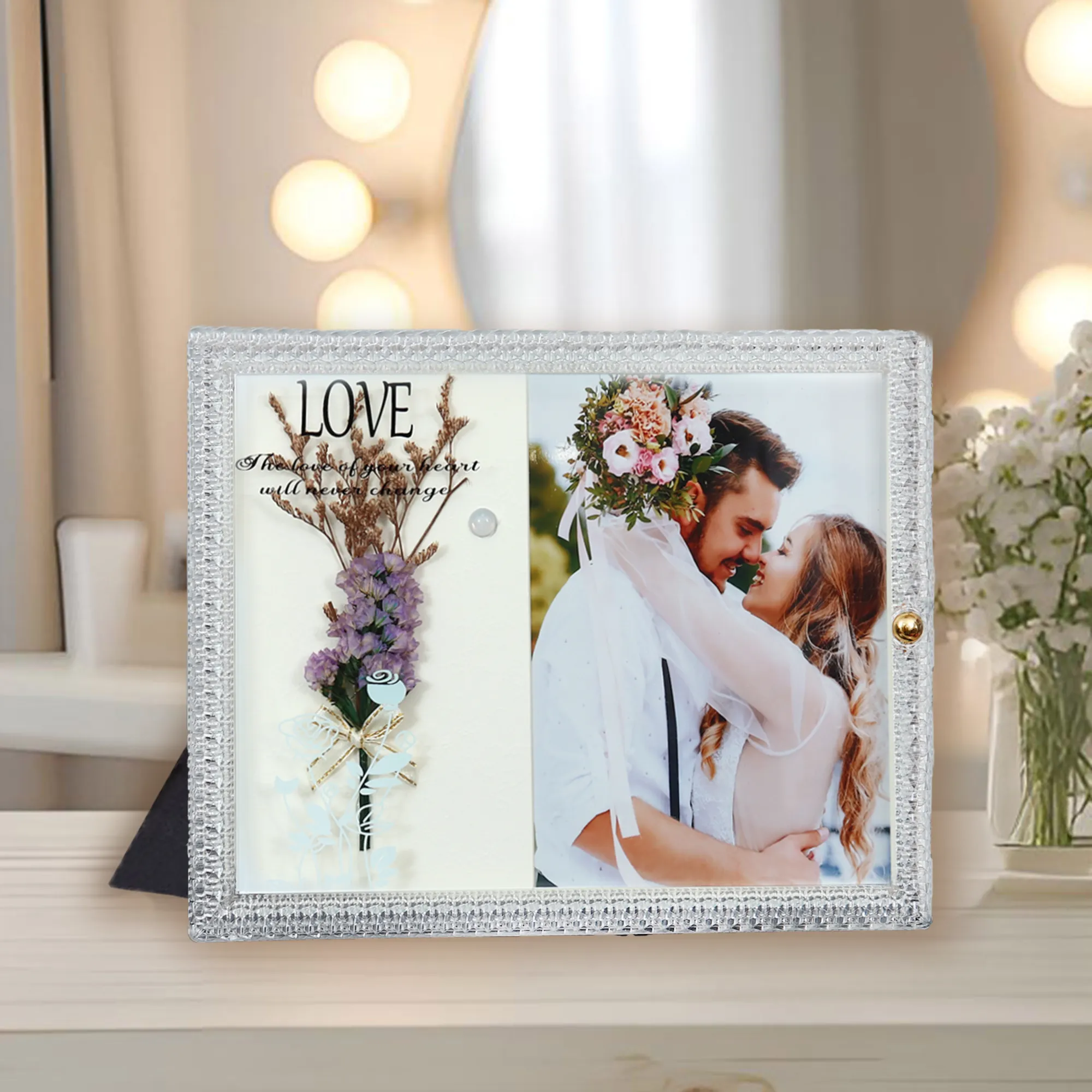 3D LED Flower Photo Frame