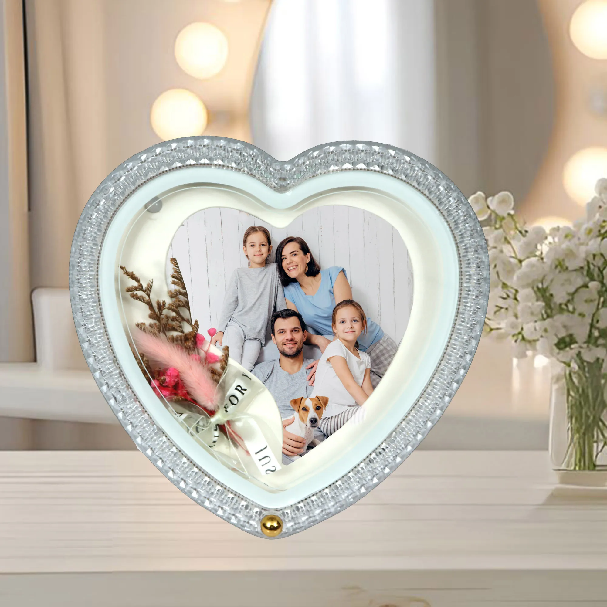 Heart shaped LED frame