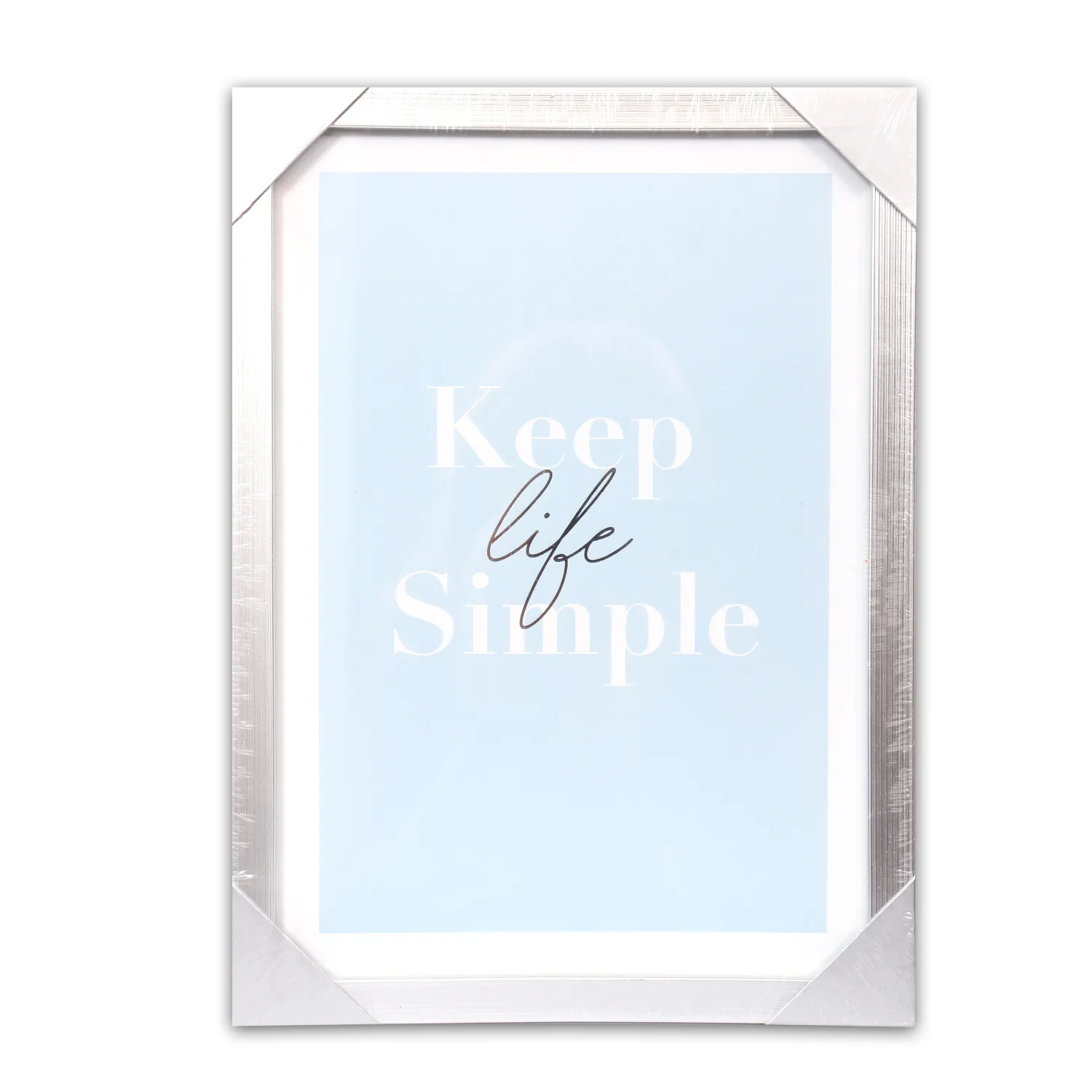 Photo frame in silver color